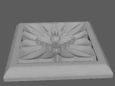 rosette flower 3D model shop