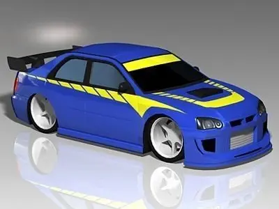 Import Street Racer Low-poly 3D model