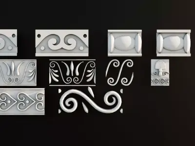 Ornament Pack Vol 4 - Ancient Greece Classical 3D model