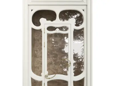 Entrance classic door 59 3D model