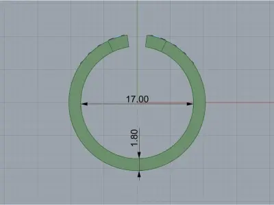 Tiffany Square Rose ring 3D print model