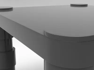 Sky Side Table Low-poly 3D model