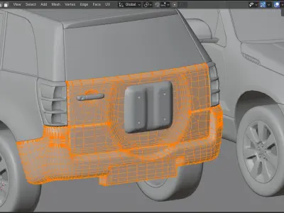 Suzuki Grand Vitara 2010 Low-poly 3D model