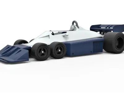 Tyrrell P34B Formula 1 Scale 1 to 24 3D print model