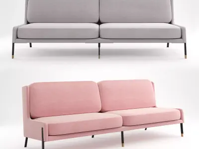 Stellar Works - Blink Sofa Three Seater 3D model
