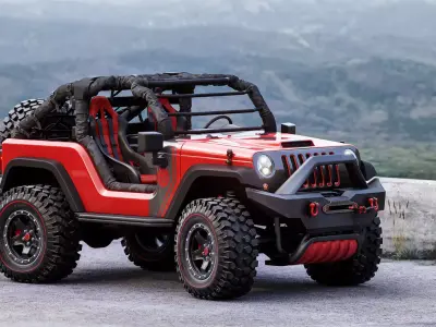 Jeep - model wrangler 3D model