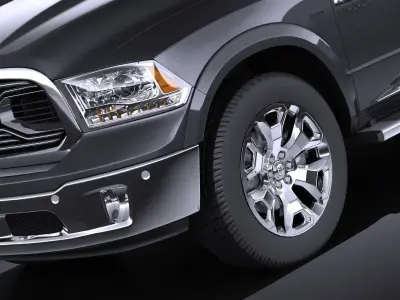 Dodge RAM 1500 Laramie Limited 2015 VRAY 3D model