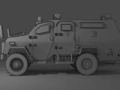 Wolf Armoured Vehicle 3D print model