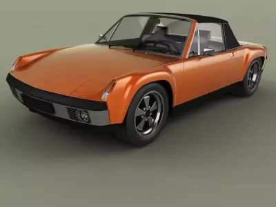 Porsche 914-6 GT 3D model