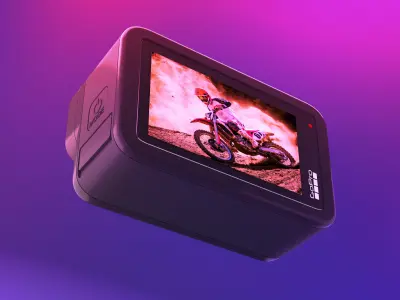 GO Pro Low-poly 3D model