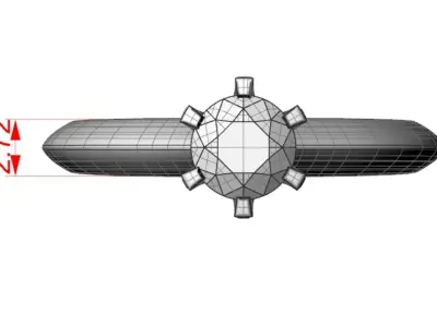 Diamond ring Free 3D print model