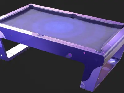 Billiard Table Low-poly 3D model