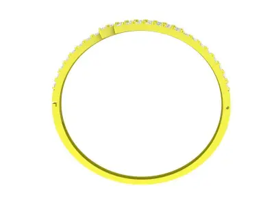 Luxury Diamond Bangle Bracelet 3D Print Model A5701 3D print model