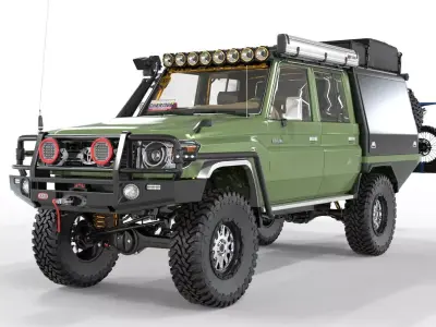 Toyota Land Cruiser S79 2023 Double Cab Australian Version  3D model