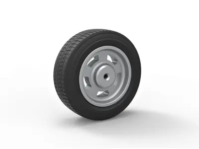 Sport wheel 9 3D print model