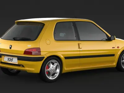 Peugeot 106 GTI 3D model