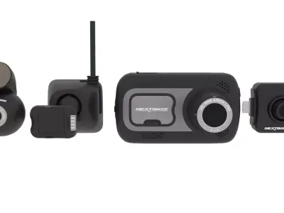 Realistic Car Dash Cam model with attachments Low-poly 3D model