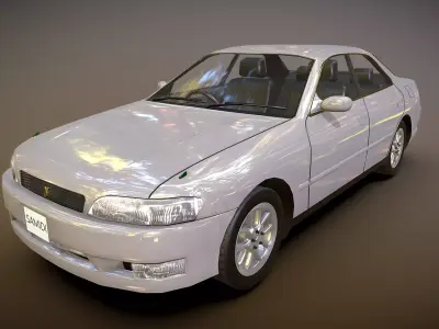 Toyota Mark 2 Low-poly 3D model