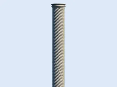 Classic column 3D model  3D model