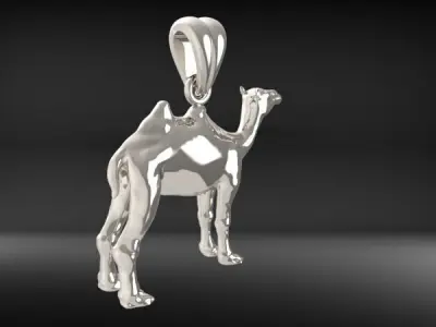 Camel Pendant Necklace Charm Bracelet Jewelry 3D print model