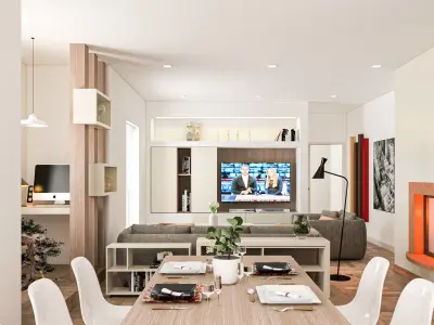 Living room - Vray ready -All furniture included  3D model