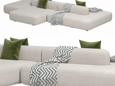 Sofa ROYALTY 2 0 by Luzaro Configuration 7 3D model
