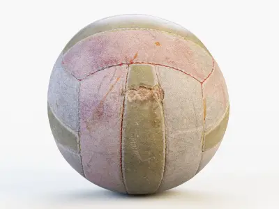 Old Volley Ball PBR 3D model