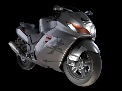 Suzuki Hayabusa Motorcycle 3D model