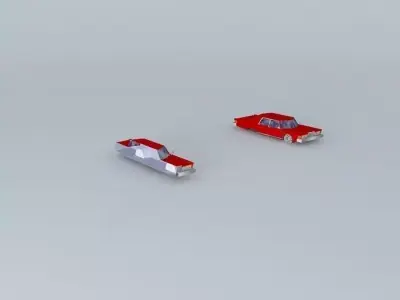 70s pimped car Free 3D model