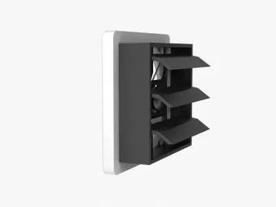 Ventilation Fan Low-poly 3D model