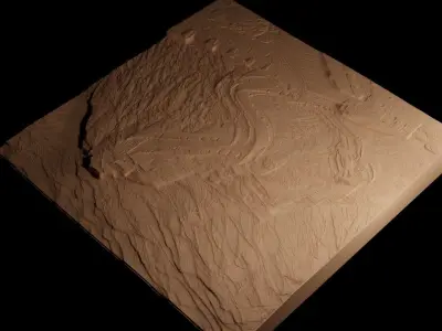 Great Wall Of China CNC 3d Print High Relief Sand Casting 3D print model