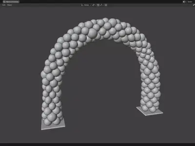 Balloon Arch 03 3D model