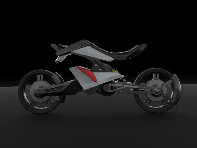 Futuristic Cyber Bike 3D model