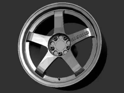 LMGT4 Wheels Rims 3D Print Ready Model Nismo Nissan Motorsport 3D print model