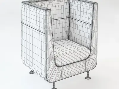 Hush Modular Seating 3D model