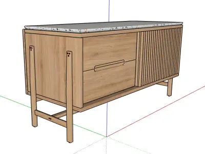 Modern Sideboard Cabinet 3D model