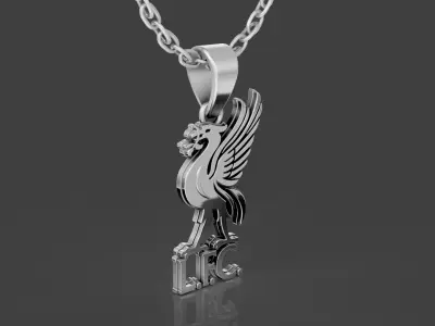 Liverpool Football Pendant 3D print model