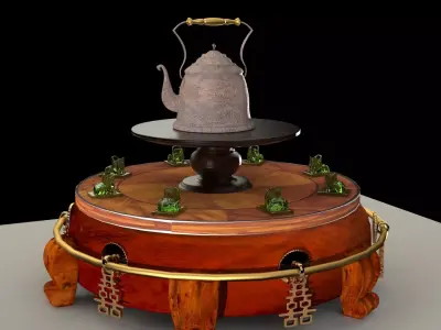 Chinese tea pot 3D model