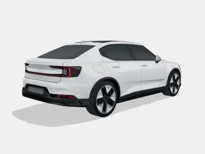 Polestar 2 2023 Low-poly 3D model
