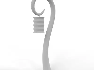 Fantasy Lamp Lantern Low-poly 3D model