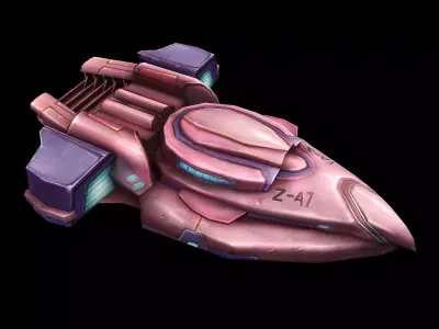 Sickle fighter 02 3D model