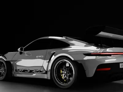 porsche 911 GT3 RS 3D model by 3Daniele - Rigged