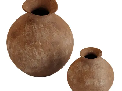 Decorative Aluminum Vase 3D model