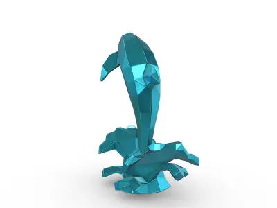 dolphin figure 3D print model