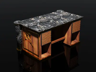 Matting Desk 3D model