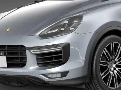 Porsche Cayenne Turbo 2015 3D model
