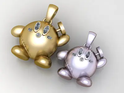 PANDORA RABBIT PENDANT 3D PRINTABLE MODEL  3D print model