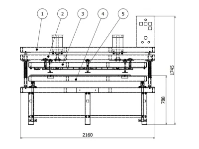 Yoga mat press machine 3D print model