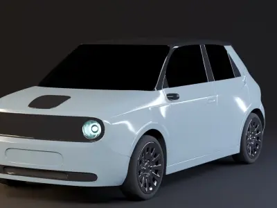 Honda e 2020 Low-poly 3D model