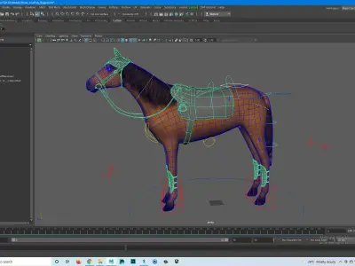 Horse Low poly Character Low-poly 3D model